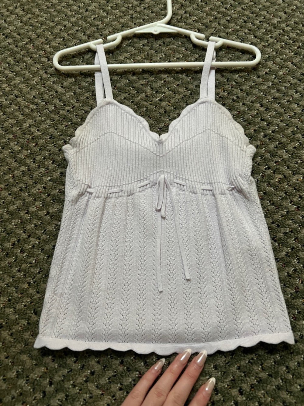 Aritzias Wilfred lavender knit tank